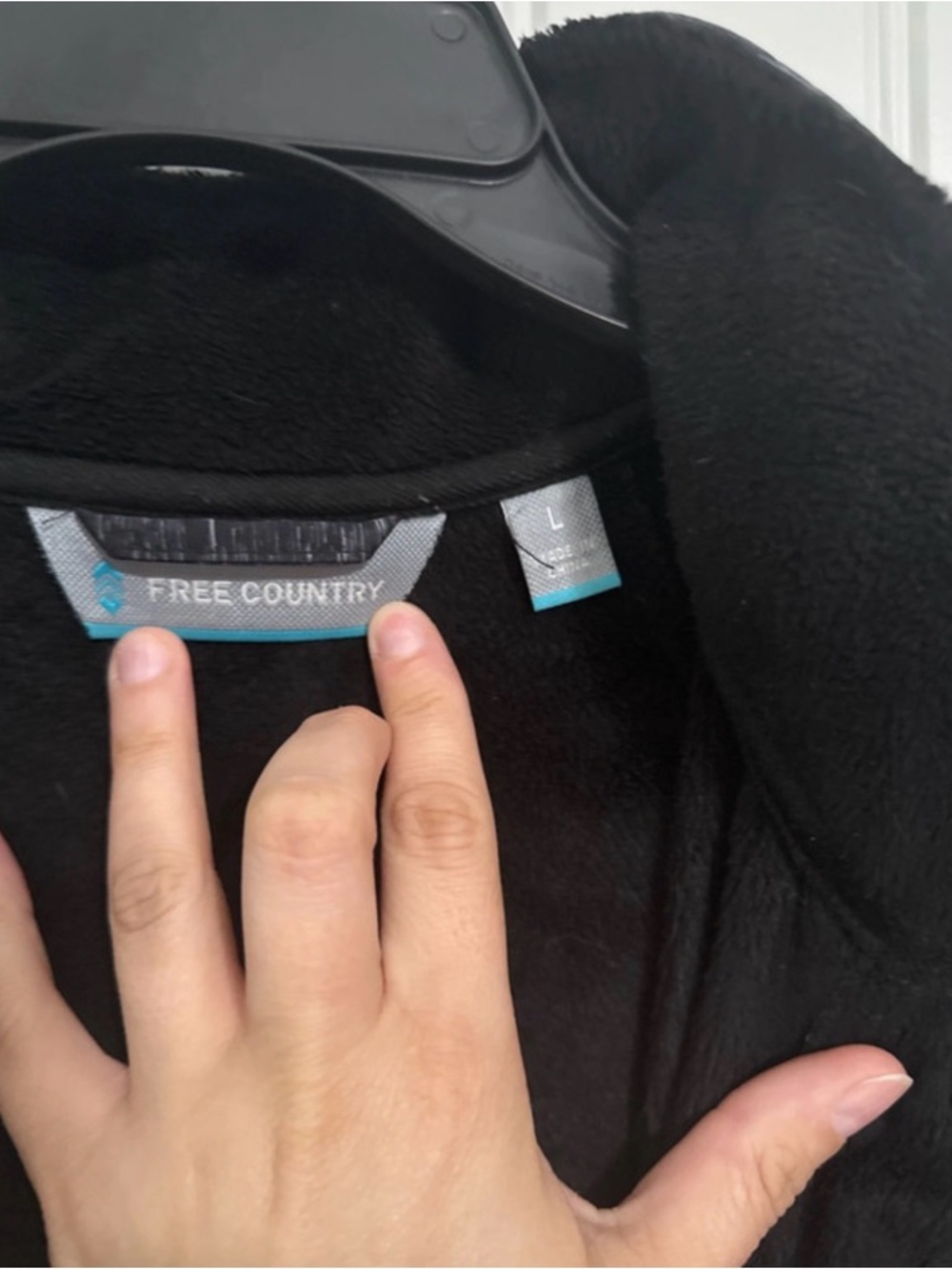 Free Country Black Fleece Jacket - Picture 4 of 4